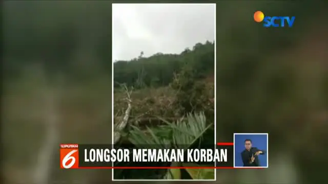 Longsor ini terjadi di Dusun Dua, Desa Suka Maju Moholi, Kecamatan Gomo, Nias Selatan, dan dipicu oleh hujan deras selama dua hari terakhir.