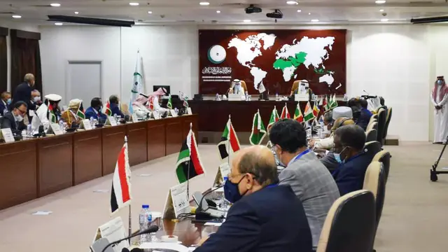 Open-Ended Extraordinary Meeting of the OIC Executive Committee at the Level of Permanent Representatives on the Situation in Afghanistan di Markas OKI Jeddah, 22 Agustus 2021.