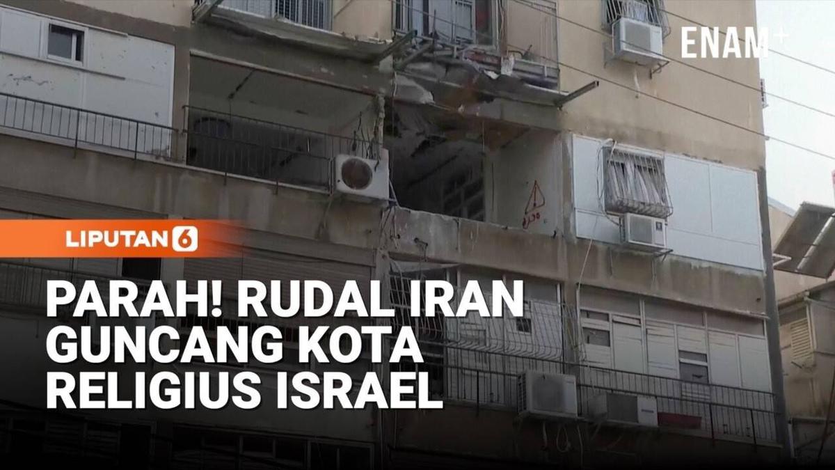 Rudal Iran Hantam Kota Religius di Israel, Apartemen Rusak dan Warga Terluka