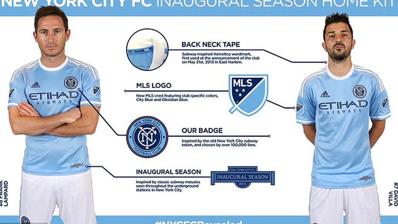 Lampard dan Villa Pamerkan Jersey New York City