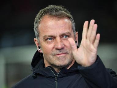 Hansi Flick hampir pasti akan jadi pindah ke Barcelona sebagai pengganti bagi Xavi Hernandez. (UWE KRAFT / AFP)