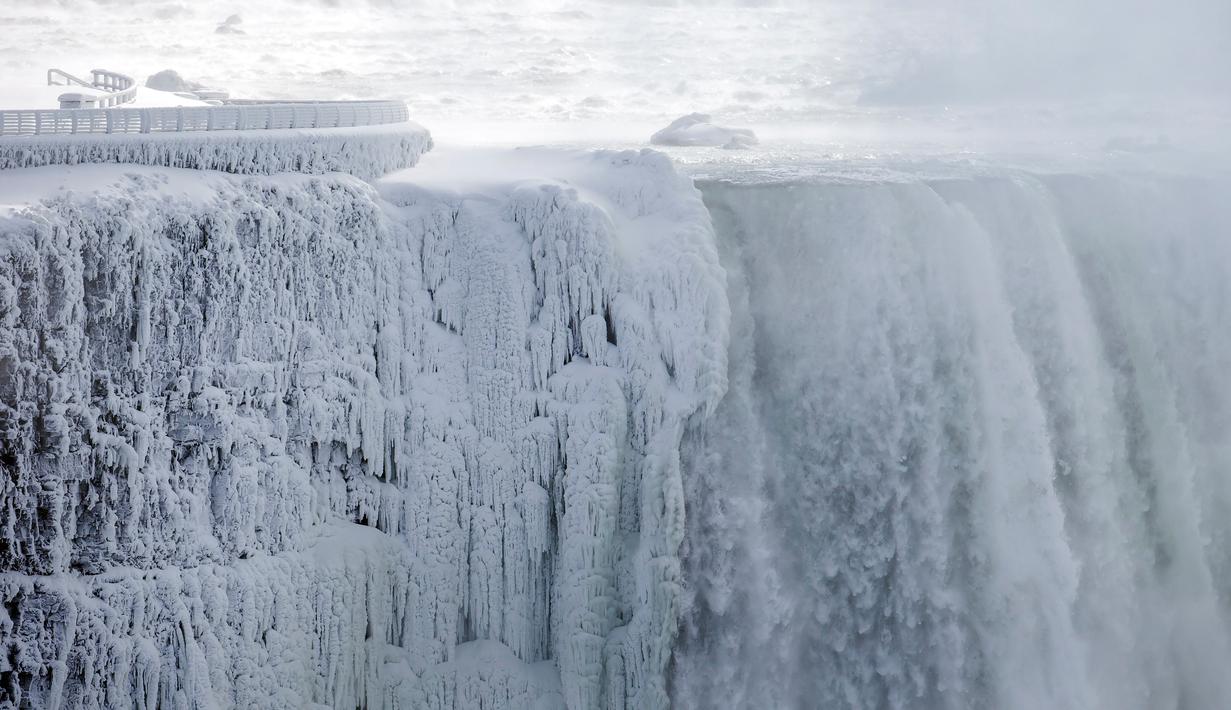 Foto Air Terjun Niagara Yang Membeku Global Liputan6com