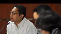 Menurut Anas, Nazaruddin hanya mengarang cerita bohong sehingga kesaksiannya nanti tidak akan bernilai Jakarta, Kamis (14/8/2014) (Liputan6.com/Miftahul Hayat)