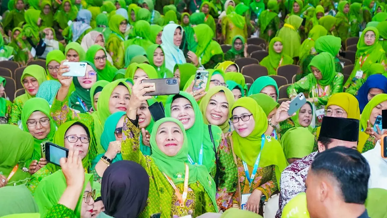 Kongres XVIII Muslimat NU di Surabaya. (Liputan6.com/Dian Kurniawan)