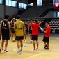 Timnas Bola Basket 3x3 Indonesia Putra sedang melakukan latihan perdana pada Senin (4/4/2022)