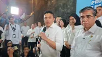 Sekretaris Kabinet, Teddy Indra Wijaya dalam Kick Off Program Magang Nasional Angkatan 2 Batch I di Kantor Kemnaker, Jakarta, Selasa (11/8/2026). (Liputan6.com/Arief)