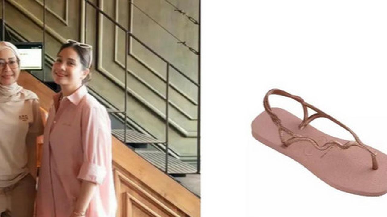 Outfit Simple Nagita Slavina Dipuji Tak Pernah Gagal Kece, Sandal Jepit Ratusan Ribu Bikin Salfok