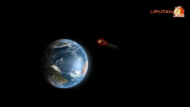 Asteroid Toutatis Melintasi Bumi