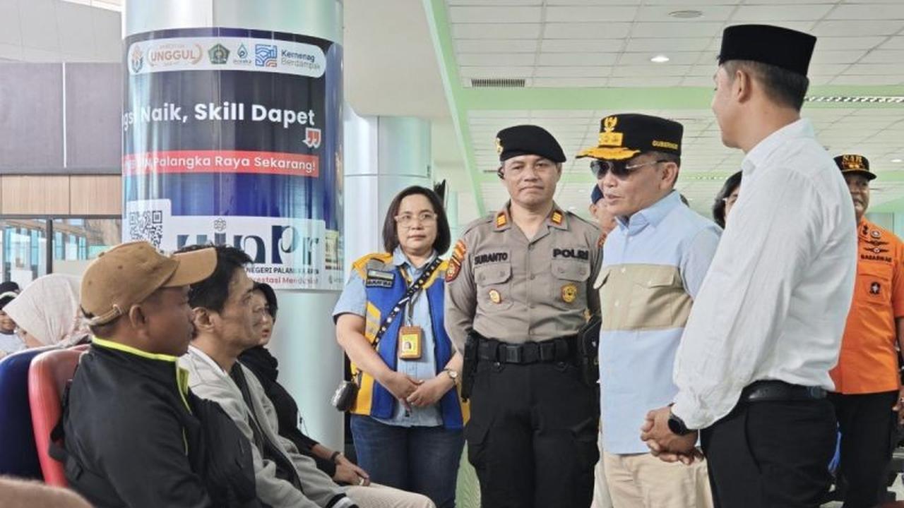 Gubernur Kalteng Pantau Bandara Tjilik Riwut, Pastikan Kelancaran Mudik Lebaran Kalteng