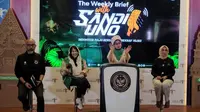 Nia Niscaya dalam The Weekly Brief with Sandi Uno, Selasa, 16 April 2024.&nbsp; (Liputan6.com/Henry)