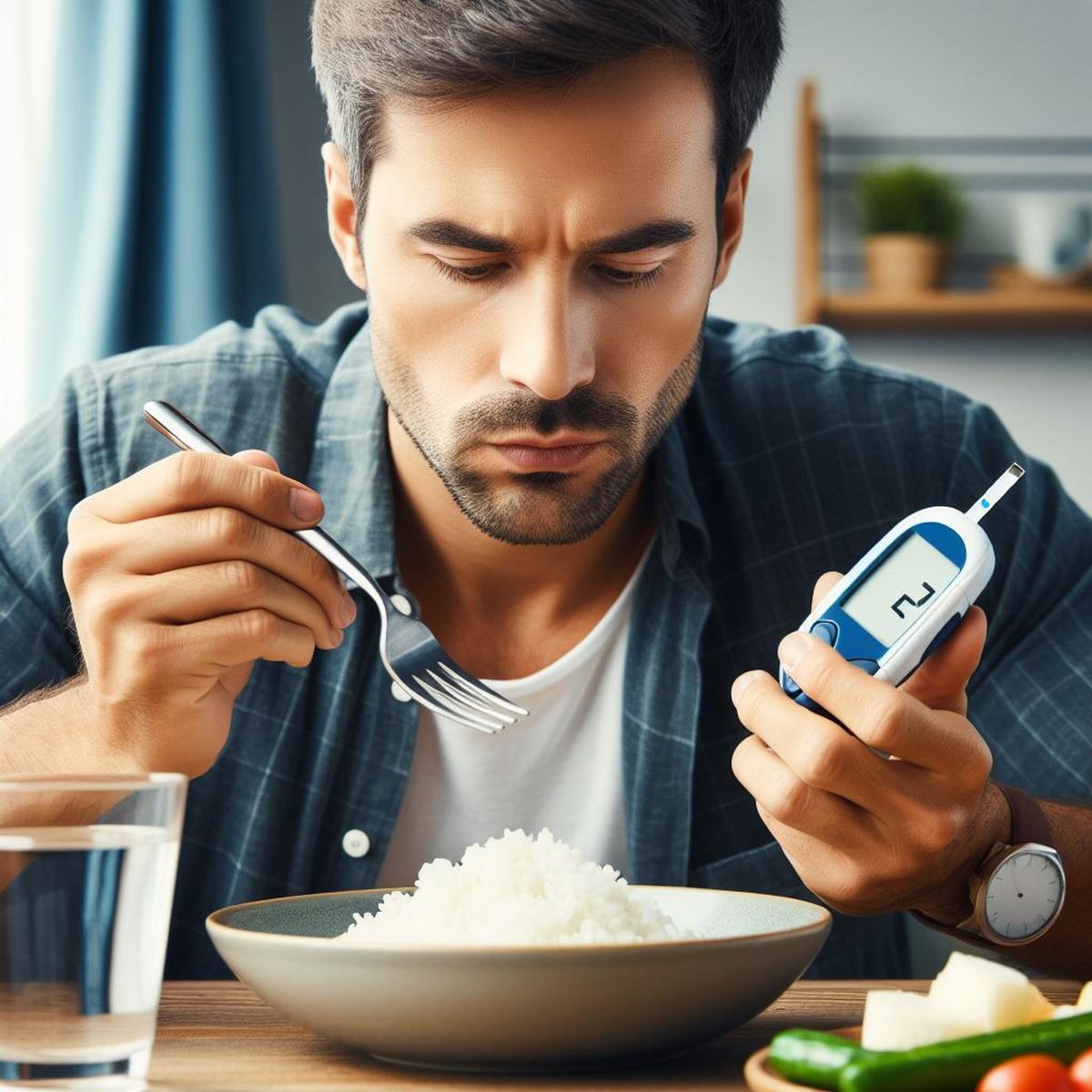 Ilustrasi Penderita Diabetes Makan Nasi Putih