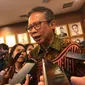 Kepala Badan Pengawas Perdagangan Berjangka Komoditi (Bappebti) Didid Noordiatmoko, di Kementerian Perdagangan, Kamis (4/5/2023). Didid memberikan update mengenai bursa berjangka CPO.