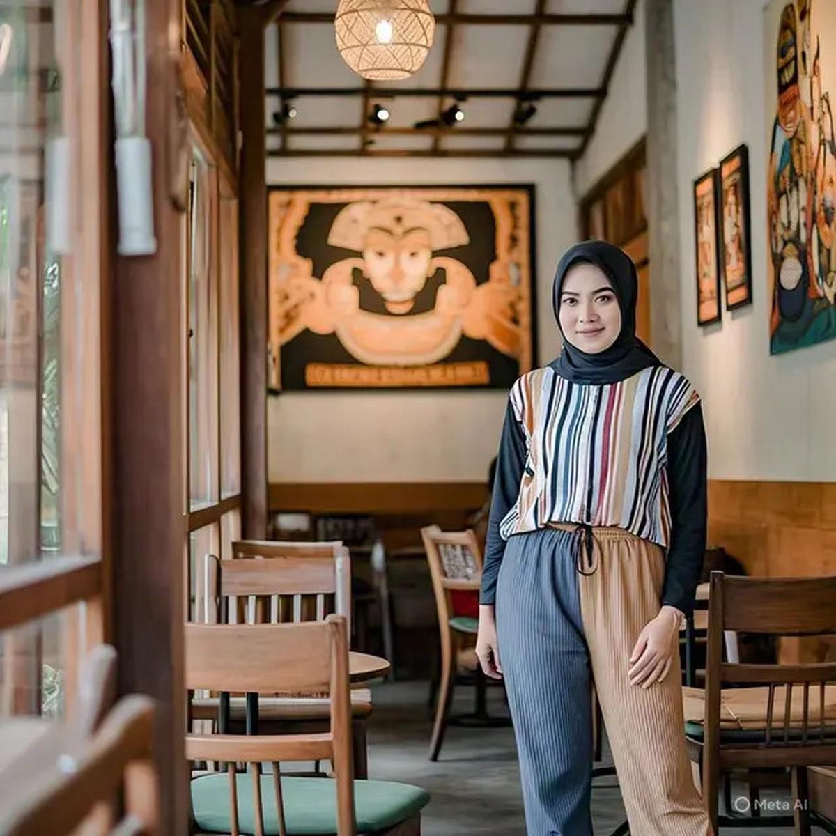 7 Ide Padanan Model Celana Lebar yang Nyaman dan Kelihatan Tetap Stylish, Cocok Buat Nongkrong di Coffeshop