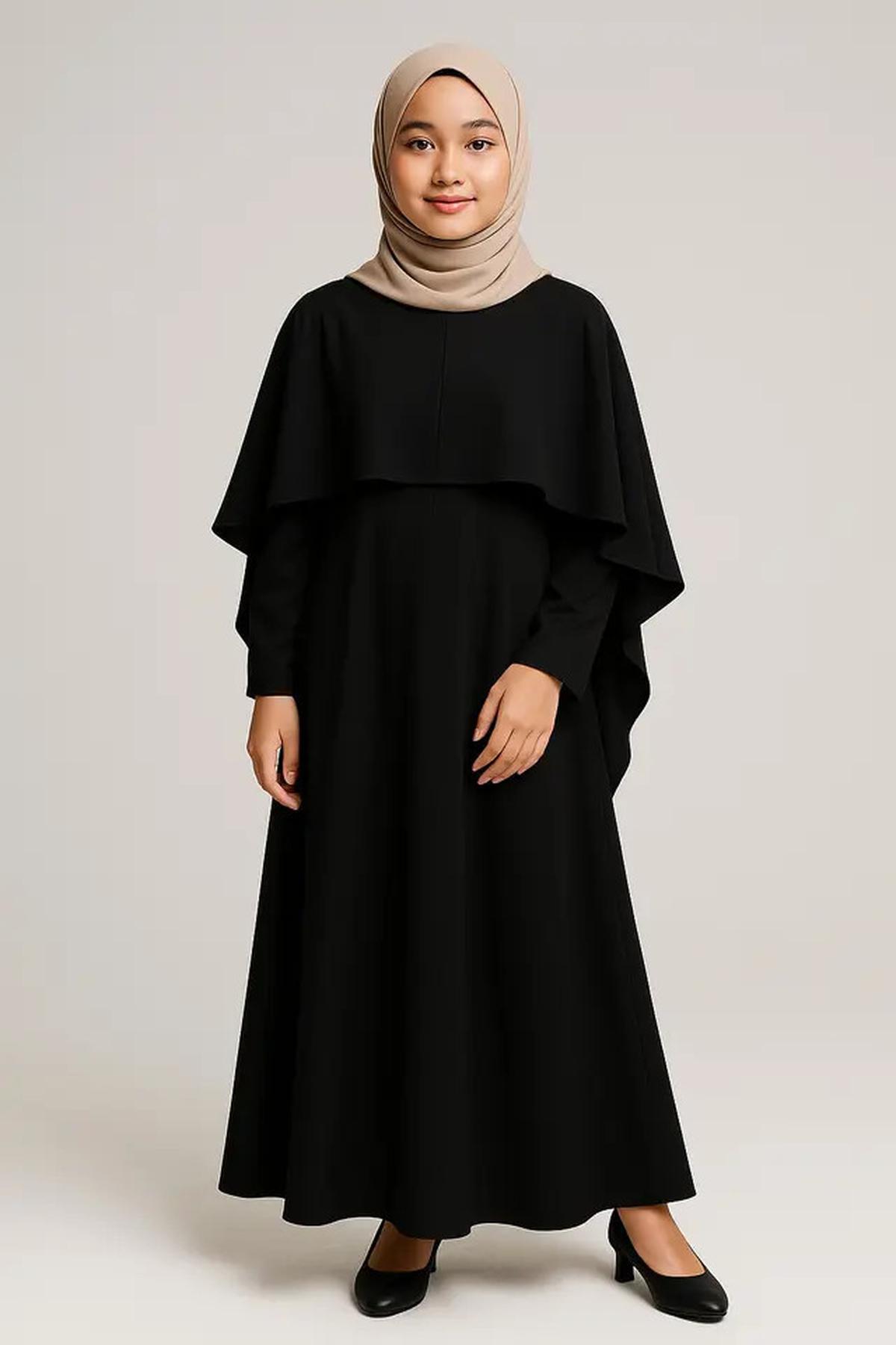 5 Model Gamis Hitam Polos Remaja Terbaru, Tampil Modis dan Tidak Membosankan di 2025