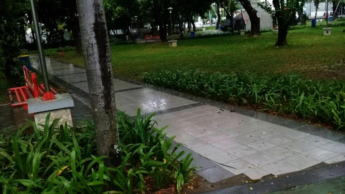 Pagi Kinclong di Taman  Jantung Kota Makassar Regional 