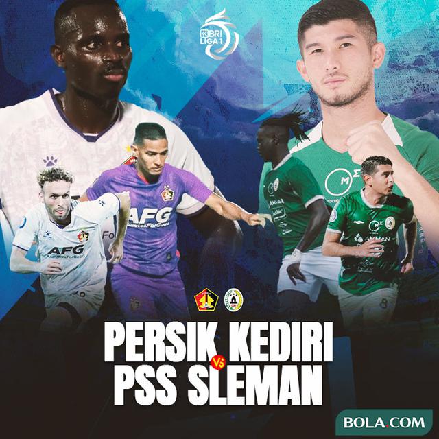 BRI Liga 1 - Duel Antarlini - Persik Kediri Vs PSS Sleman