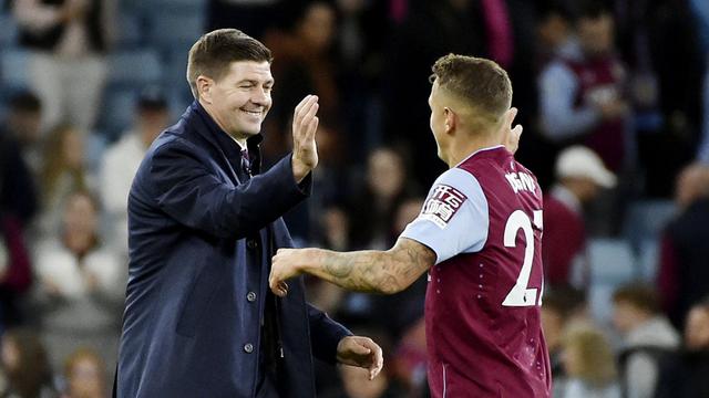 Foto: Bahagianya Steven Gerrard Usai Membawa Aston Villa Menang atas Southampton di Liga Inggris