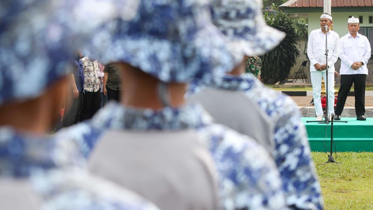 Dedi Mulyadi temui anak-anak yang dibina di Markas Kotrad Depok