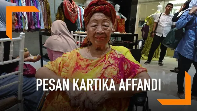 Kartika Affandi memberi pesan kepada perempuan Indonesia di sela kampanye Move Right. Bahwa perempuan haruslah mandiri dan tidak bergantung pada orang lain, terutama laki-laki.