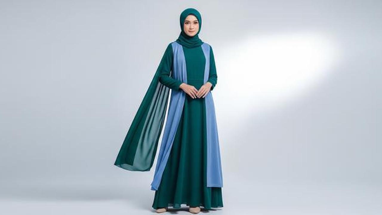 8 Model Gamis Kombinasi Cardigan Terbaru di 2025, Nyaman dan Stylish