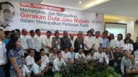 Gerakan Duta Jokowi bertujuan membangun kesadaran di kalangan generasi muda milenial guna menangkal virus perpecahan dan permusuhan yang bisa membahayakan kehidupan bangsa Indonesia yang majemuk. (Liputan6.com/Loop/Dok. Duta Jokowi)