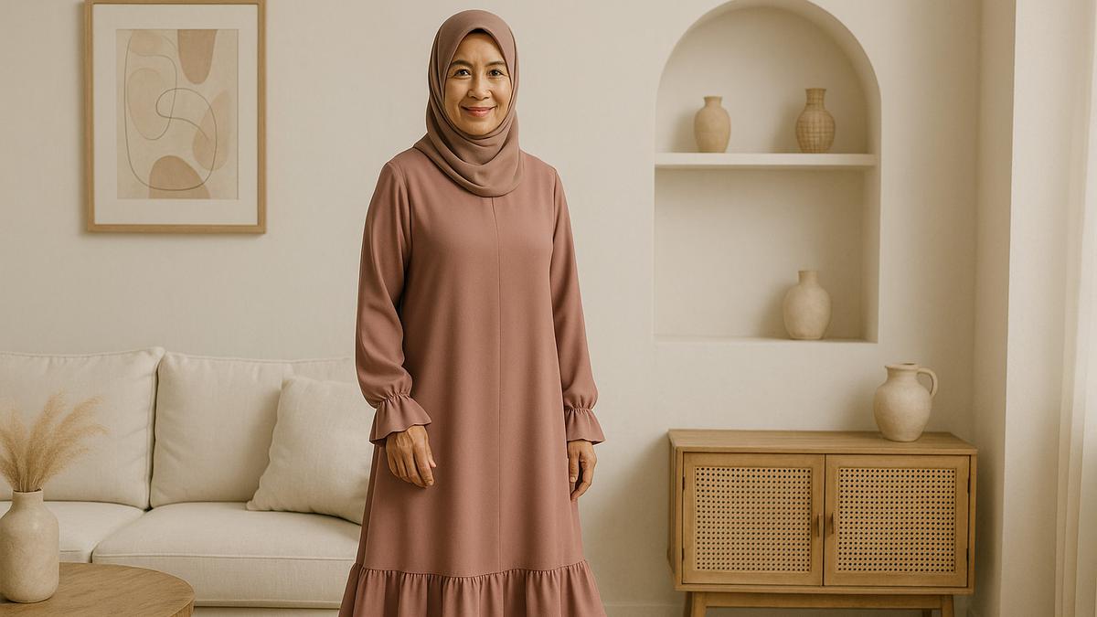 7 Model Gamis untuk Usia 50 Tahun, Bikin Tampilan Lebih Kalem dan Berwibawa