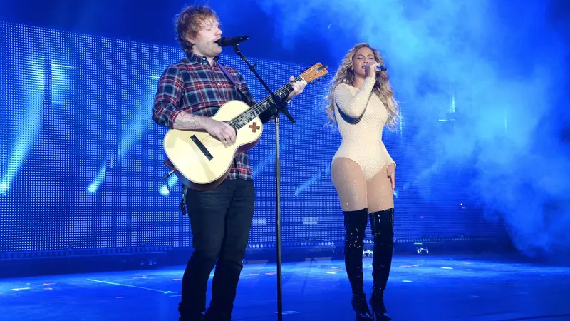 [Bintang] Ed Sheeran dan Beyonce