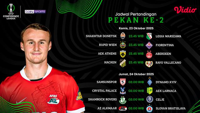 Jadwal UECL pekan kedua tayang eksklusif di Vidio. (dok. vidio.com)