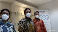 Menkes Budi Gunadi Sadikin meninjau ketersediaan obat COVID-19 di PT Amarox Global Pharma, Kabupaten Bekasi, Jawa Barat, Jumat, 14 Januari 2022. (Foto: Liputan6.com/Fitri Haryanti Harsono)