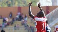 Greg Nwokolo, stiker haus gol Madura United. (Bola.com/Aditya Wany)