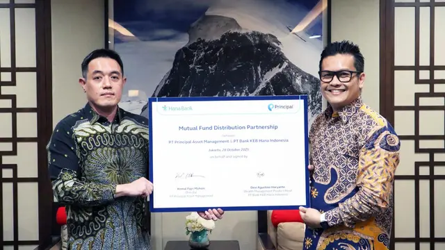 PT Principal Asset Management menandatangani Perjanjian Kerja Sama Distribusi Reksa Dana dengan PT Bank KEB Hana Indonesia.