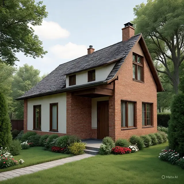 Desain Rumah Ukuran 8x12 dengan 3 Kamar Tidur di Kampung