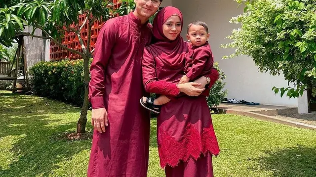 OOTD Kompak Lesti Kejora Bersama Suami dan Anak