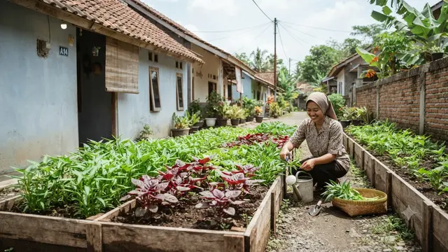 Ide Kebun Sayur untuk Rumah Subsidi Tanpa Menguras Anggaran yang Bisa Petik Setiap Hari Model Budidaya Sayuran di Area Samping