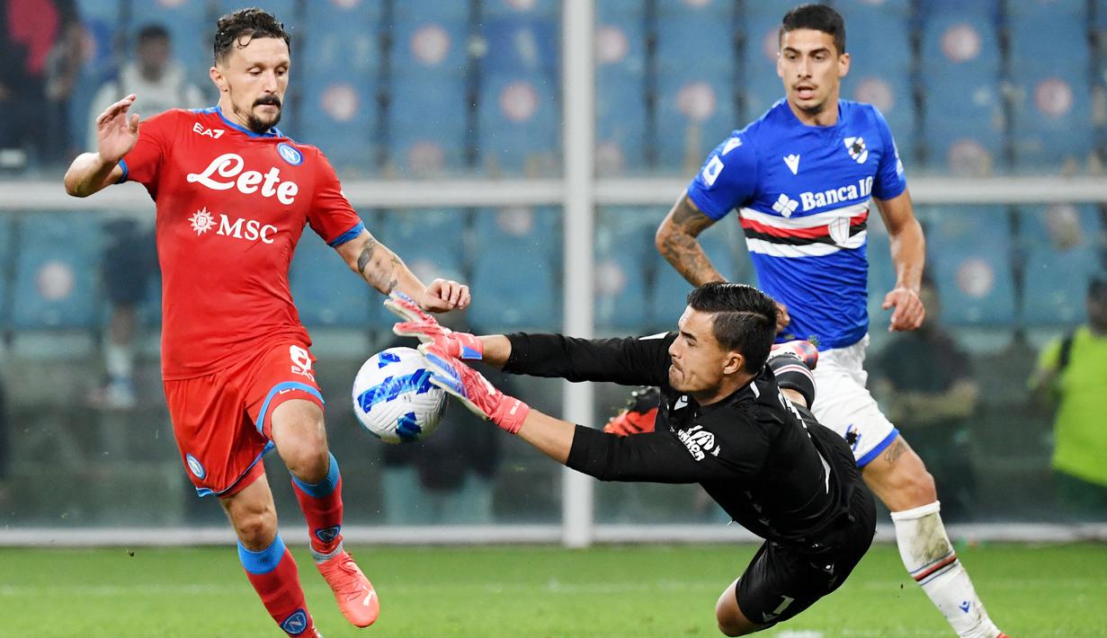 Emil Audero memulai karier profesionalnya bersama Juventus, dengan bergabung ke akademi klub saat berusia 11 tahun. (AFP/Andreas Solaro)