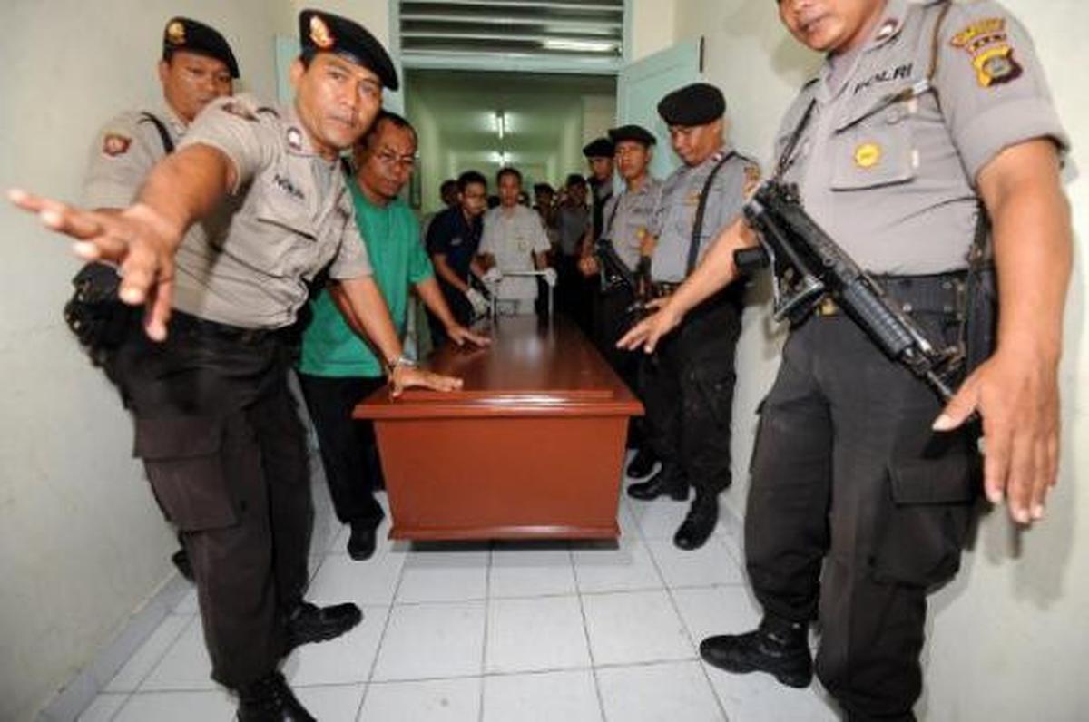 Jenazah terduga teroris di RS Sanglah