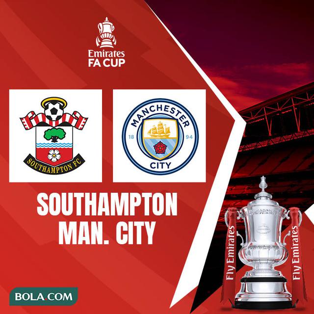 Piala FA - Southampton Vs Manchester City