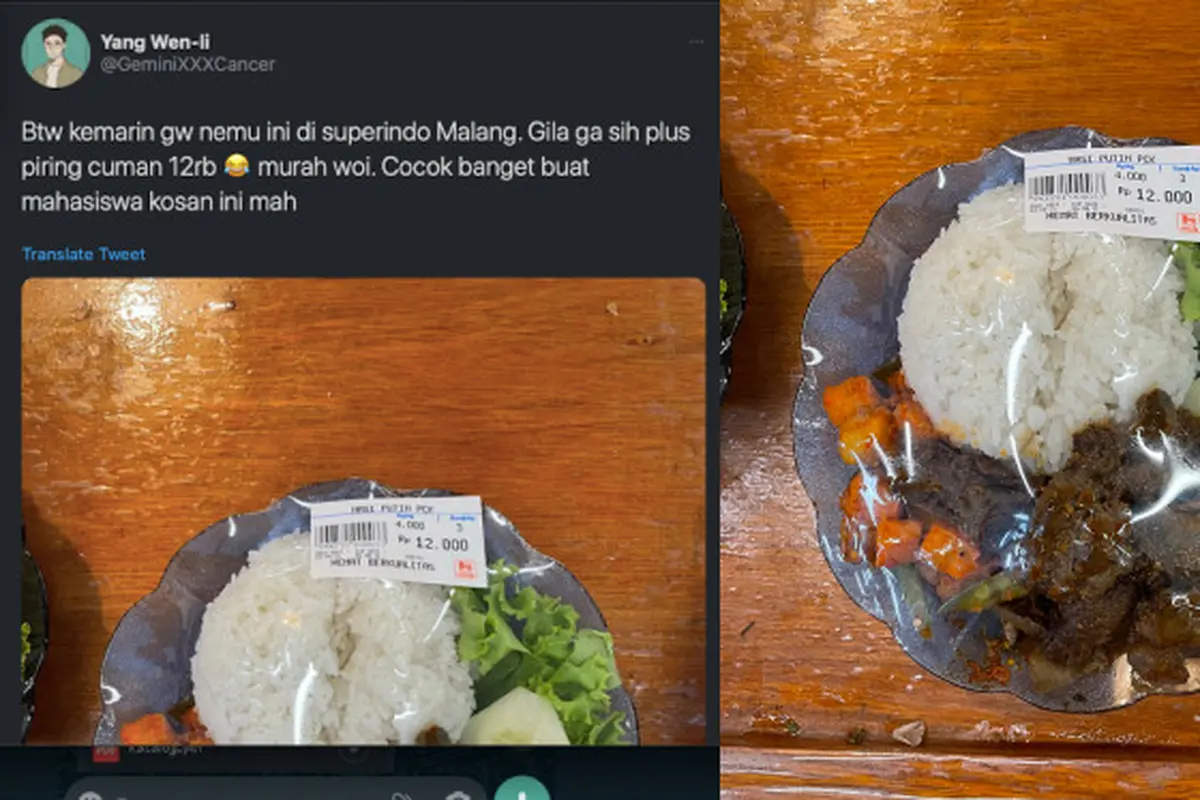 Viral Beli Makanan Dapat Bonus Piring Gratis, Cocok Untuk Mahasiswa