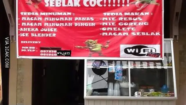 6 Cara Promosi Penjual Seblak Ini Nyeleneh, Bikin Heran