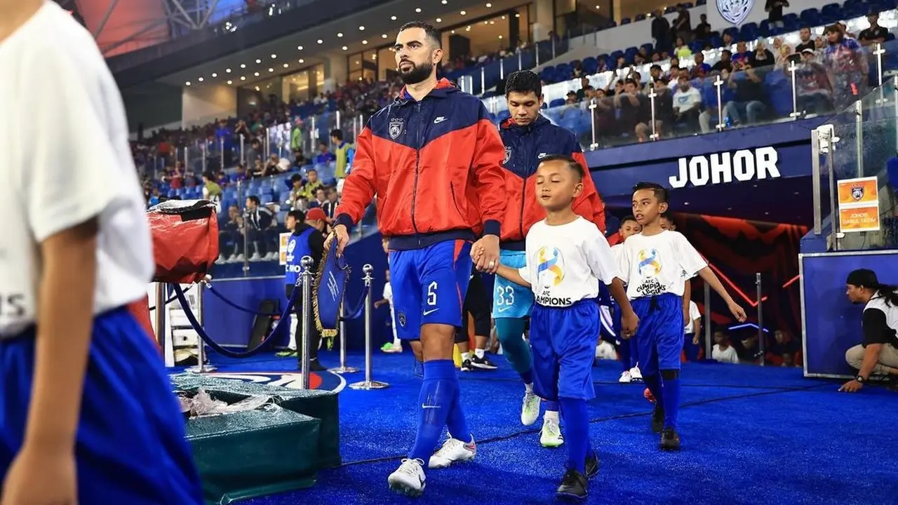 Jordi Amat - Johor Darul Ta'zim Vs Ulsan Hyundai di Liga Champions Asia 2023/2024