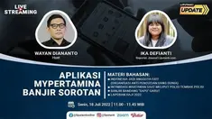 Liputan6 Update Senin, 18 Juli 2022 pukul 11.00 WIB menyajikan laporan dari segala penjuru dengan tema: Aplikasi Mypertamina Banjir Sorotan Laporan Langsung: - Indonesia jadi anggota FATF (Organisasi Anti Pencucian Uang Dunia) - Intimidasi Warta...
