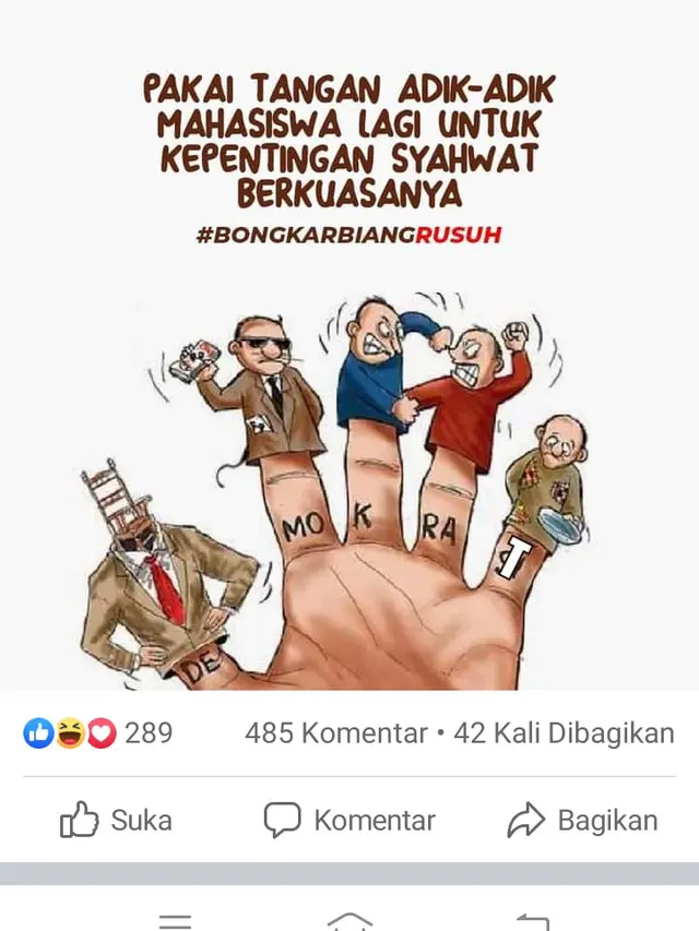 Potongan Layar Unggahan Medsos Yang Di Anggap Menyebar Fitnah. (Senin, 02/08/2021).
