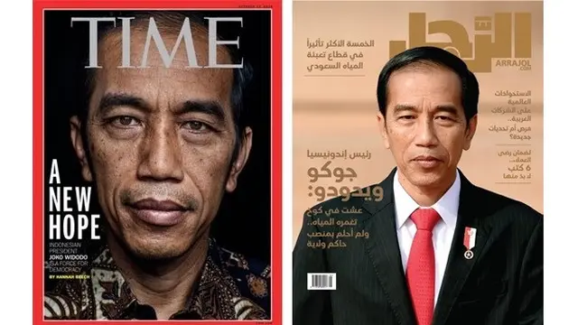 Presiden Joko Widodo menghiasi sampul majalah internasional