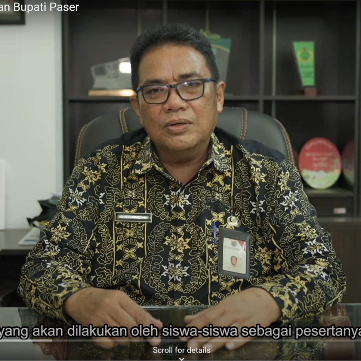Kepala Disdikbud Paser, M. Yunus Syam