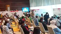 Suasana Sentra Vaksinasi yang digelar Enesis Group di Jakarta International Equestrian Park, Jakarta Timur, yang akan berlangsung pada 21 Juni hingga 8 Juli 2021. (Istimewa)