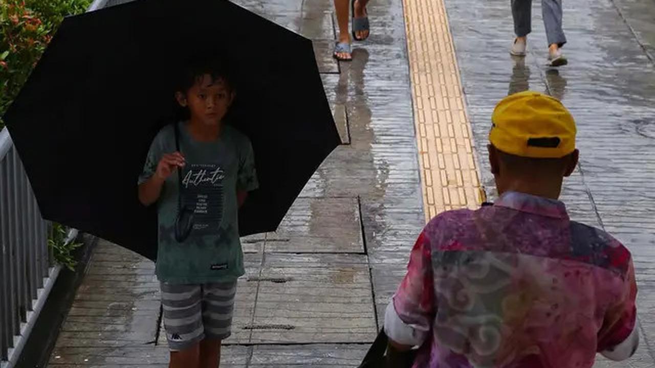 Musim Hujan, Berkah Tersendiri bagi Pengojek Payung
