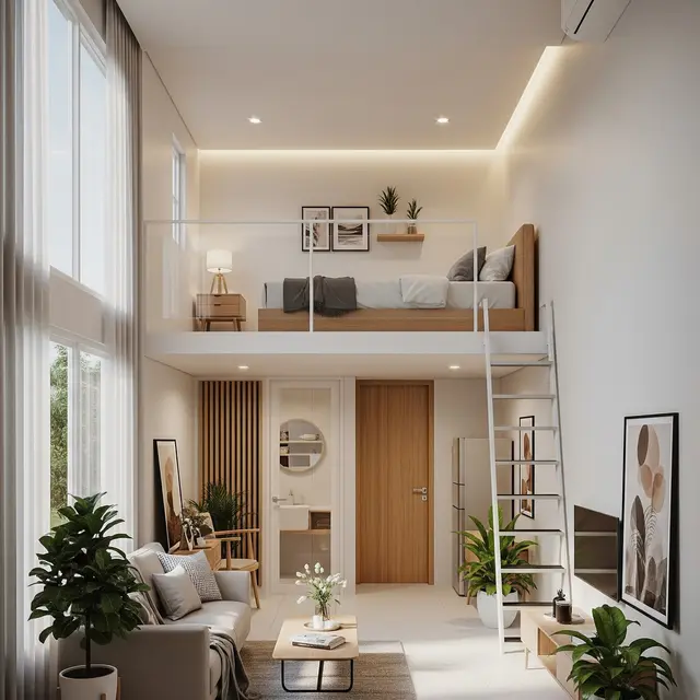 9 Gambar Rumah Minimalis Mezzanine, Maksimalkan Ruang Vertikal