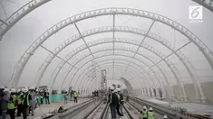 Pembangunan LRT Jabodebek terus dilakukan, hingga awal Januari 2019 pembangunan mencapai 55,9%. Kayak gimana ya kondisi proyeknya? Yuk kita cek!