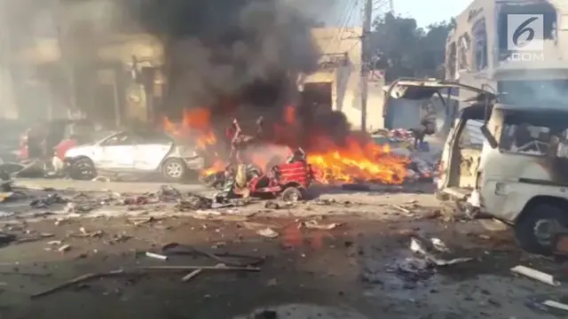 VIDEO: Detik-Detik Bom Meledak Tewaskan Ratusan Orang di Somalia