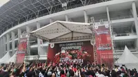 Sambutan Meriah Kirab Juara Timnas Indonesia U-22 di SUGBK: Diiringi Band Cokelat